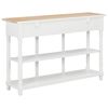 vidaXL Mesa consola 120x30x76 cm MDF branco