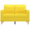 vidaXL Sof&aacute; de 2 lugares 120 cm tecido amarelo-claro