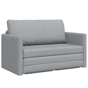 vidaXL Sof&aacute;-Cama Cinzento-claro 124 x 71 x 78 cm tecido