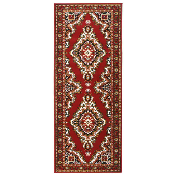 vidaXL Passadeira 80x200 cm polipropileno vermelho oriental