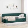 vidaXL Estrutura de Cama de Canto Verde Escuro 80 x 200 cm tecido