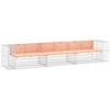 vidaXL Banco jardim design gabi&atilde;o 347x71x65,5cm madeira douglas maci&ccedil;a