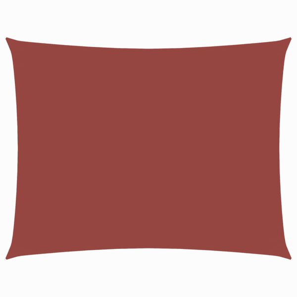 vidaXL Para-sol est. vela tecido oxford retangular 3x5 m terracota