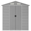 vidaXL Abrigo de jardim 191x130x198 cm aço galvanizado cinzento-claro