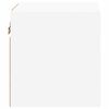 vidaXL Móvel de parede para TV com luzes LED 30x28,5x30 cm branco