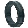 vidaXL Arame para prender cerca 250 m 2,3/3,8 mm a&ccedil;o preto esverdeado