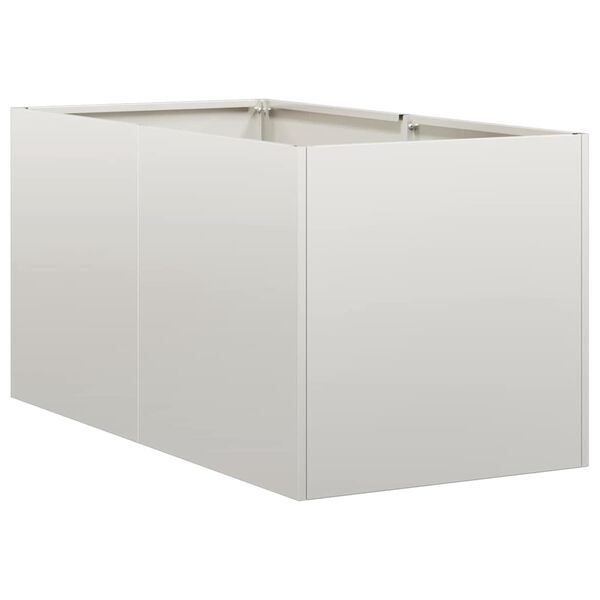 vidaXL Plantador 40x80x40 cm a&ccedil;o inoxid&aacute;vel