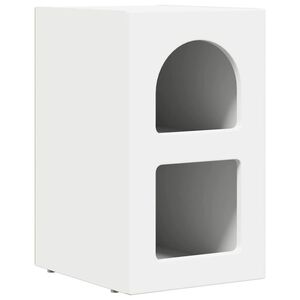 vidaXL Mesa-de-cabeceira ELST Branco 29,5 x 33,5 x 50 cm