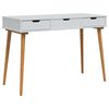 vidaxl Mesa de vestir FAUSKE Branco 112 x 50 x 78 cm