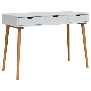 vidaxl Mesa de vestir FAUSKE Branco 112 x 50 x 78 cm