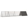 vidaXL Gaiola p/ coelhos 403,5x80,5x71 cm a&ccedil;o galvanizado antracite