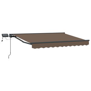vidaXL Estrutura de Toldo Manual com LEDs 3,5 x 2 m