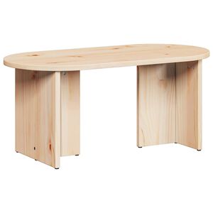 vidaXL Mesa de centro Natural 80 x 39,5 x 35 cm
