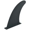 vidaXL Aleta central p/ prancha de SUP 18,3x21,2 cm pl&aacute;stico preto