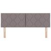 vidaXL Cabeceira Cinzento-acastanhado 160 cm Couro Sint&eacute;tico