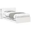 vidaXL Estrutura de Cama com Armazenamento Branco 75 x 190 cm