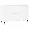 vidaXL Aparador 101,5x35x70 cm derivados de madeira branco