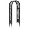 vidaXL Arco de Rosa com Pontas Antracite 97 x 43 x 218 cm PP