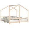vidaXL Estrutura de cama infantil 2x(90x190) cm pinho maci&ccedil;o