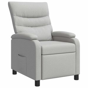 vidaXL Reclin&aacute;vel Cinza Nuvem Tecido