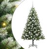 vidaXL &Aacute;rvore de Natal Artifical com Neve Flock 150 LED Branco quente