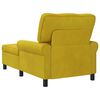 vidaXL Chaise Lounge com almofada Amarelo 91 x 157 x 91 cm Veludo