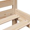 vidaXL Cama com estante sem colch&atilde;o 135x190 cm pinho maci&ccedil;o