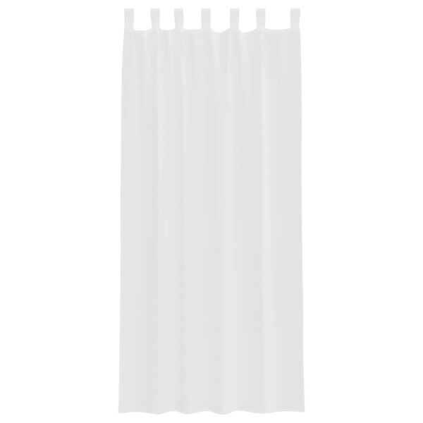 vidaXL Cortinas de voile com laços 2 pcs branco 140x245 cm