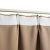 vidaXL Cortinas blackout c/ganchos 2pcs 140x175cm cinzento-acastanhado