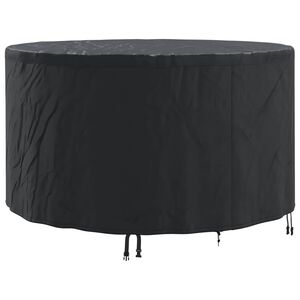 vidaXL Capa para M&oacute;veis Preto 157 x 157 x 71 cm Tecido Oxford 600D