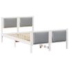 vidaXL Estrutura da Cama Cinzento-claro 120 x 190 cm tecido