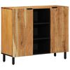 vidaXL Buffet Castanho 90 x 33,5 x 75 cm Madeira de manga maci&ccedil;a