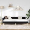 vidaXL Estrutura de Cama de Canto Preto 90 x 190 cm tecido