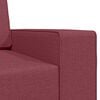 vidaXL Sof&aacute;-Cama 200cm Vinho Vermelho tecido