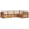 vidaXL Conjunto de Sof&aacute;s para Exterior 4 pcs Natural
