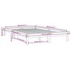 vidaXL Estrutura de cama 120x200 cm pinho maci&ccedil;o preto