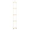 vidaXL Escada de corda infantil 30x168 cm madeira maci&ccedil;a e PE