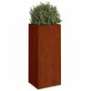 vidaXL Vaso/floreira 32x29x75 cm a&ccedil;o corten