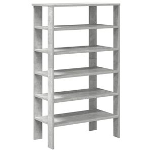 vidaXL Sapateira 61x32x105 cm derivados de madeira cinzento cimento