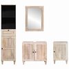 vidaXL Conjunto de Móveis para Banheiro com gaveta 4 pcs Branco