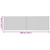 vidaXL Tapete retangular 60x200 cm bambu cor natural