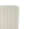vidaXL Cadeiras de jantar 4 pcs veludo cor creme