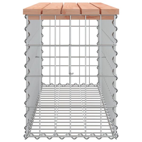 vidaXL Banco jardim design gabi&atilde;o 103x31,5x42cm madeira douglas maci&ccedil;a