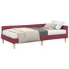 vidaXL Estrutura de Cama de Canto com Colch&atilde;o 2 unid. Cinzeto tecido
