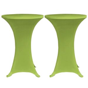 vidaXL Capa extens&iacute;vel para mesa 2 pcs 60 cm verde