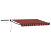 vidaXL Toldo Retr&aacute;til El&eacute;trico Laranja, Preto, Antracite 2,5 x 2 m