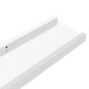 vidaXL Prateleiras de parede 4 pcs 60x9x3 cm branco brilhante