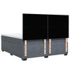 vidaXL Cama com molas/colch&atilde;o 180x200 cm veludo cinzento-escuro