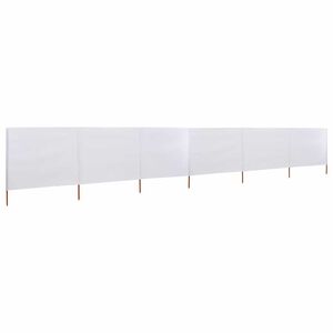 vidaXL Para-vento com 6 pain&eacute;is em tecido 800x80 cm branco
