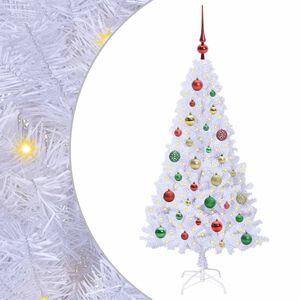 vidaXL &Aacute;rvore de Natal Artificial com 150 LEDs Branco 120 cm PVC e A&ccedil;o